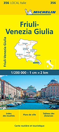 Michelin Karte Friuli Venezia, französische Ausgabe (Michelin kaart - lokaal Italie (356))